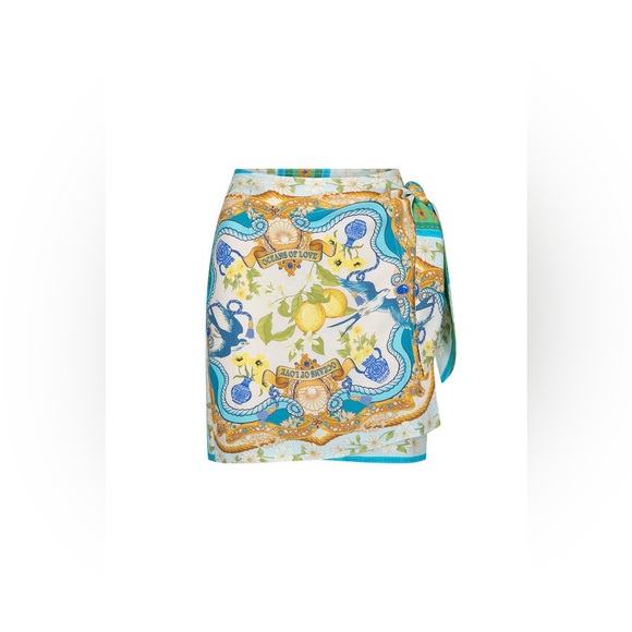 Spell Dresses & Skirts - Spell Maddelena Wrap Skirt in Limoncello Print, Size Medium